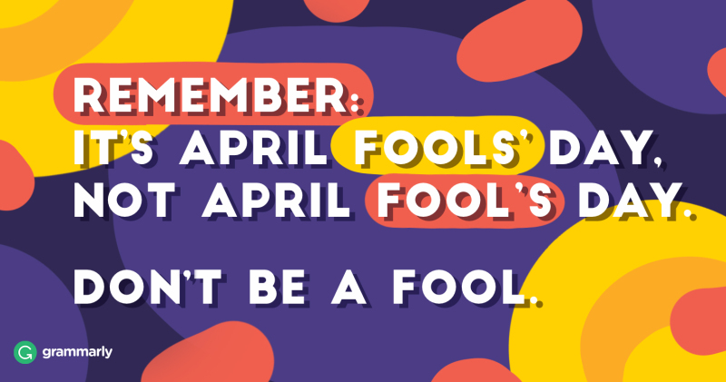 Grammar for April Fools' Day