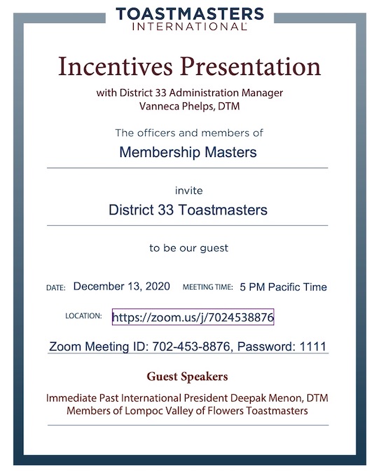 D33 12-2020 Incentives Presentation