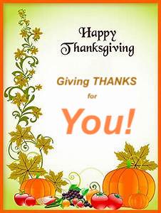 Thankful for YOU