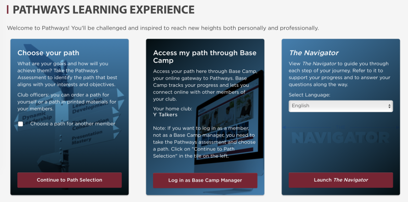 Pathways Start Page
